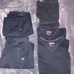 Healing Hands Purple Label Yoga Scrub Lot